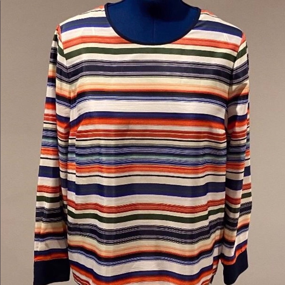 Vince Camuto Striped Blouse ~ Size Large ~ NWOT